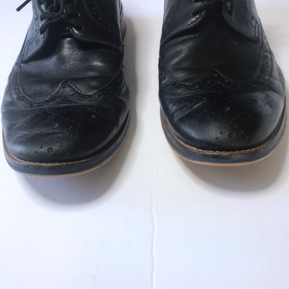 Johnston & Murphy 11.5 Black Leather Oxford Shoes - Picture 7 of 8